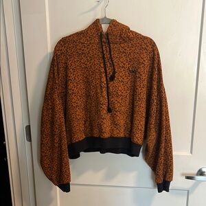 Leopard Print Levi’s Cropped Hoodie